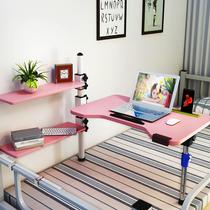 Dormitory side table bed side empty table upper bed lower bed bed multi-functional folding fixed card side table rotation