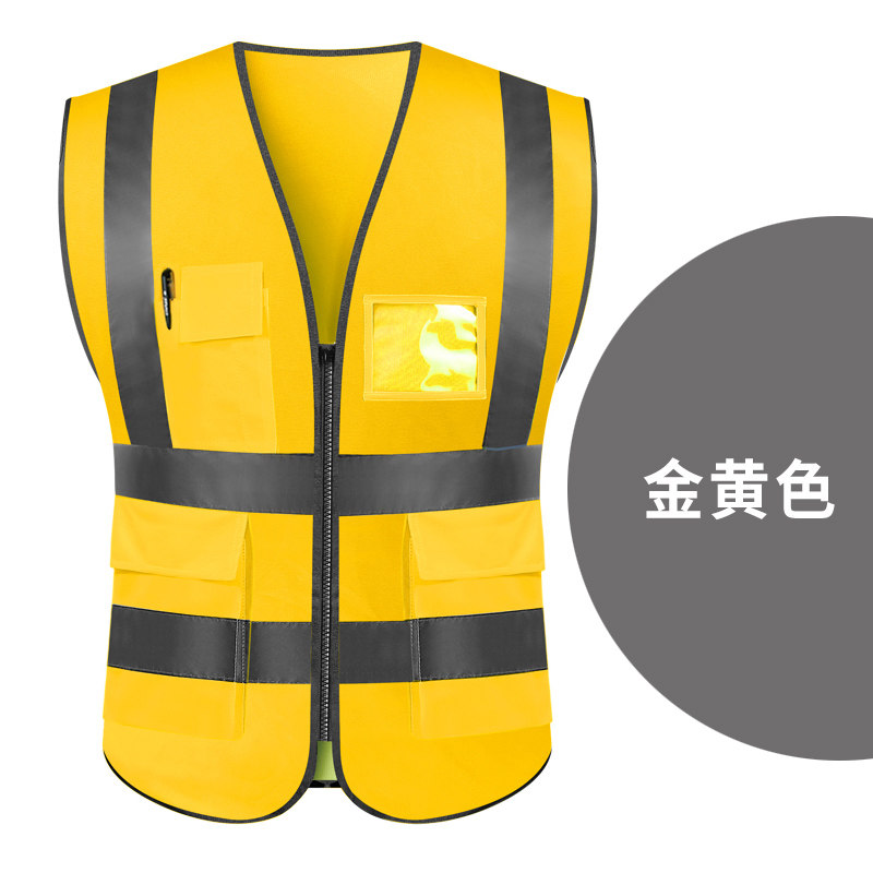reflective vest vest construction site clothes driver car traffic safety night riding engineering vest customization