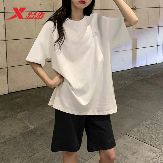 XTEP 스포츠 여자 세트 프로페셔널 달리기 셔츠 여름 짧은 슬리브 반바지 2 피스 세트 메이 데이 여행 빠른 건조 피트니스 슈트 XTEP 스포츠 여자 세트 프로페셔널 달리기 셔츠 여름 짧은 슬리브 반바지 2 피스 세트 메이 데이 여행 빠른 건조 피트니스 슈트