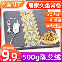 Electro-Electric Velvet Cushion Heating Chair Ground Mat Office Home Heating Small Electric Butts Heating Theyzer Chair Cushion Blanket