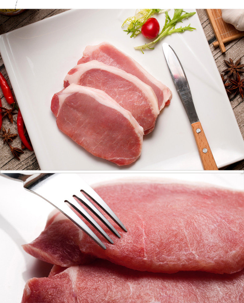 【原装进口】谷饲富硒猪肉猪排片大排猪扒肉炸猪排咖喱猪排饭350g.