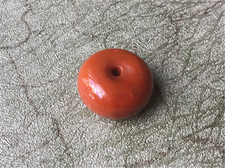 DIY аксессуары 四川南红九料南红玛瑙柿子红滿色滿肉面包扣平安扣玉石diy配饰314
