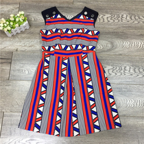 Attachment-owned P series PROW62506M Summer sweet and swarm V collar Collider sleeveless sleeveless dress