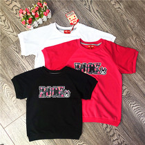 Attachments MILIBAM rice class childrens clothing MBMA62341K spring and summer texture short sleeve cotton T-shirt girl shirt