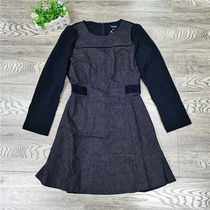 Attachments P series PROW64T10M spring new fashion slim long-sleeved wool stitching dress