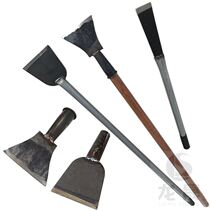 Flat shovel chopped chilli handle flat head spicy sauce steel shovel long handle bark shovel floor digging shovel knife planter professional scraping glue