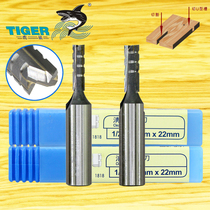 Tiger shark bottom cleaning cutting knife 1818 woodworking milling cutter CNC bottom cleaning cutting straight milling cutter Double-edged cutting drilling straight knife