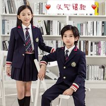 Elementary School Uniforms Spring Autumn Suit Kindergarten Garden Suit Children Inglén Sports Wind Men And Womens Boys Class Three Sets
