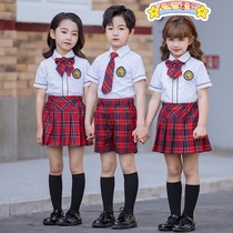 Kindergarten Garden Suit Summer Clothing Inglém Wind Elementary School Uniforms School Uniform School Style School Wind Men And Womens Sports Wear 61 Performance