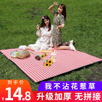 Picnic Mat Anti-Tide Cushion Outdoor Ground Mat Thickened Portable Waterproof Peri Camping Picnic Cloth Camping Beach Lawn Mats Ins