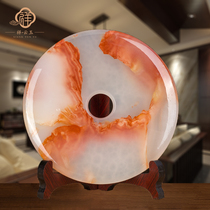 Jade Ping An Buckle Ornament Qiao Qian Xin Home Gift Office Desk Study Home TV Living Room Wine Cabinet Decoration