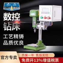 Hangzhou West Lake modified industrial simple precision CNC bench drilling machine automatic feed servo stepper motor bench drill