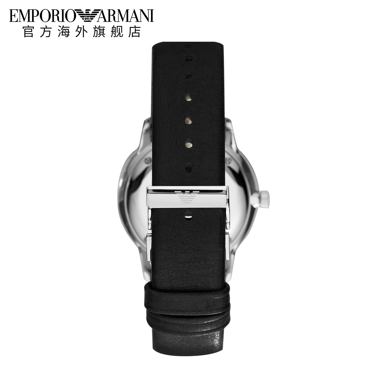 【正品】Armani阿瑪尼手表男黑科技 黑色簡約商務腕表AR0382