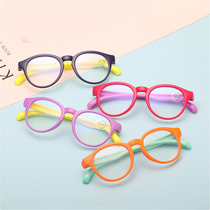 Childrens goggles myopia mirror anti-impact safety PC space lens silicone material fashion teenage glasses frame