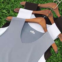 Summer No scratches thin ice silk elastic vest Mens youth tight sleeveless T-shirt Sport speed dry V collar Bottom lingerie