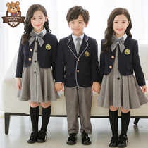 Play Cool Bear Kindergarten Garden Wear autumn winter clothing Inlan elementary school uniforms class uniforms Fall new children Three sets