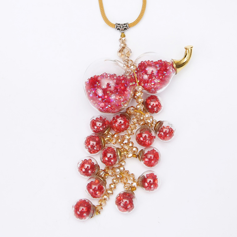 car pendants, crystal gourds, car accessories, safety symbols, korean high-end ladies car car pendants