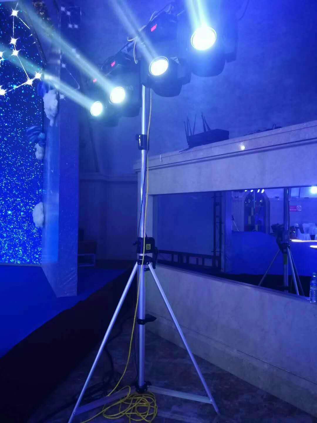 升级款铝合金手摇灯光架音响架光束灯追光灯支架舞台婚庆升降t架