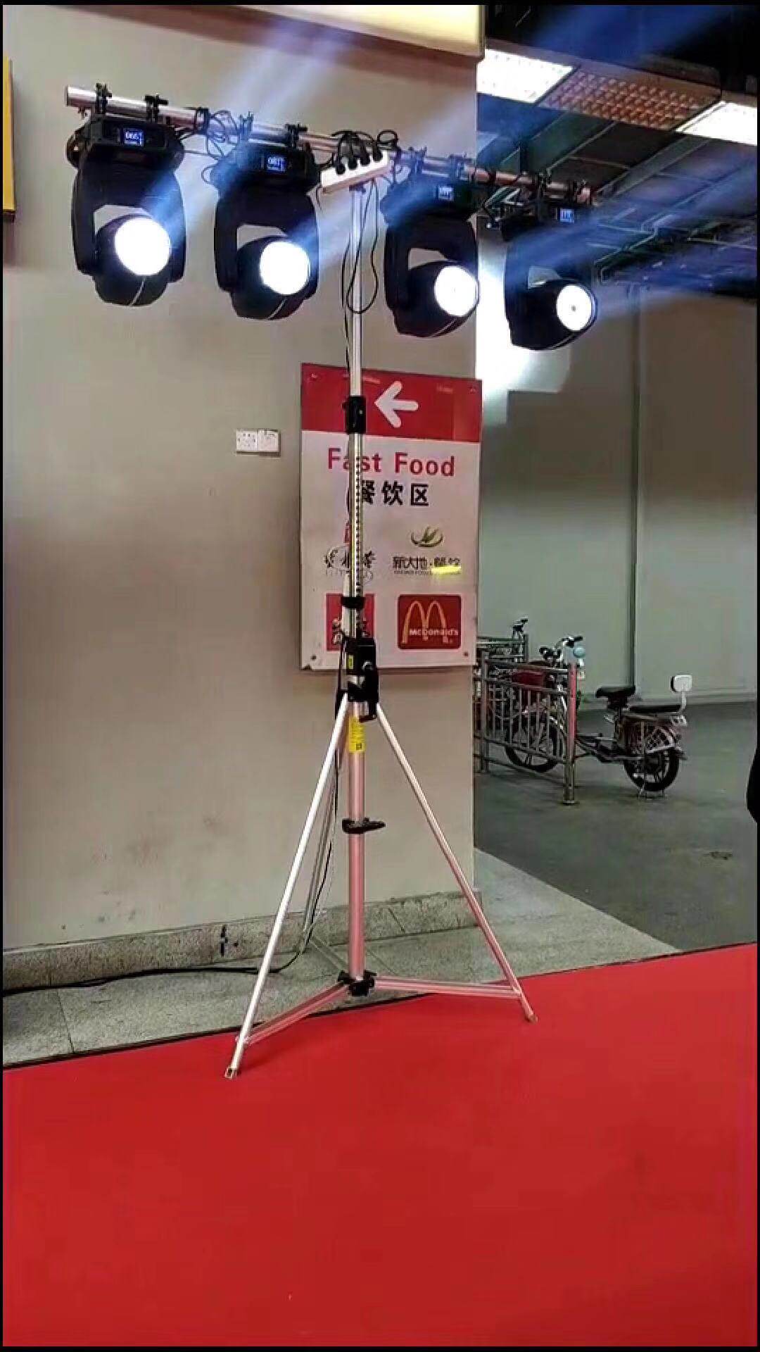 升级款铝合金手摇灯光架音响架光束灯追光灯支架舞台婚庆升降t架