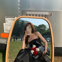 Black dress female 2020 new summer waist slim skirt gentle wind fairy dress temperament small black dress tide