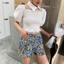 MLS small Daisy pants 2020 new summer thin high waist shorts women loose slim fashion Joker hot pants