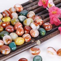 Color particles pebbles fish tank landscaping small colored stone fleshy paving bottom flower pot bottom rain flower table landscape rough stone