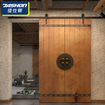 American barn door hardware suspension rail track arrow type full set of accessories partition door sliding door exit slide rail pulley door rail