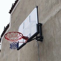 Wall basketball rack outdoor non-perforated simple portable basket hanging on the wall indoor hanging dunk
