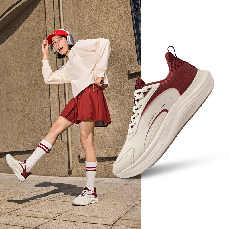 106 Custard Gray/Bordeaux Red [Кожаная поверхность]