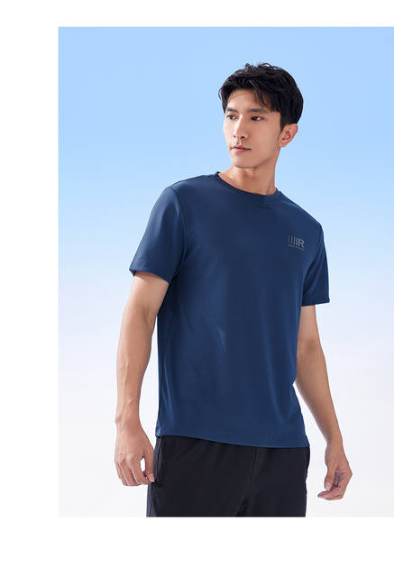 鸿星尔克短袖男夏季男士跑步透气健身冰丝速干衣t恤男生运动上衣_爱购