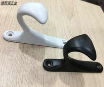 Nordic white clothes hat adhesive hook single hook wardrobe clothes hook metal toilet wall perforated single clothes adhesive hook