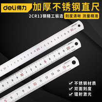 Right-hand steel ruler steel ruler steel ruler steel ruler stainless steel thickened steel plate ruler 1 m 15 20 30 30 50cm