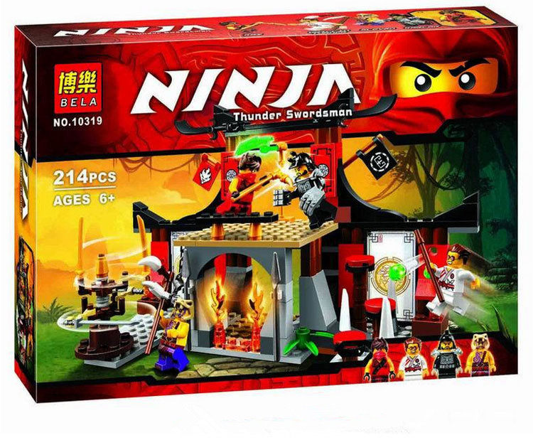 正品博乐70756幻影忍者大战忍术训练场益智拼插拼装积木玩具10319