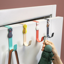 Door Rear Hanger Free of perforated wardrobe door Entrance Rack Door Behind-style hanging hanger containing Divine Instrumental Office Table