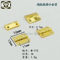 Factory direct sales 16mm small hinge ultra-thin ultra-small hinge wooden box mini small clip with screws W-172