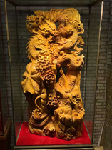 Muyugen Carving factory Wangzi Chenglong Yabai Qinling gift good furniture decoration direct sales