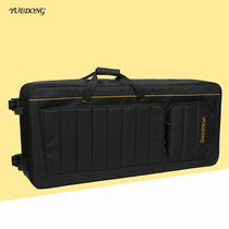 Thickened 61-key electronic piano bag Yamaha Roland Ke Yin Mei Dali waterproof lifting box back sleeve pulley wheel consignment