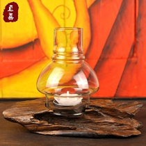 Glass cover Root Carving candle holder pastoral restaurant bar decoration furniture Thai home creative teak crafts