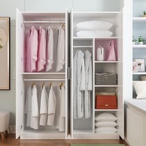 Low wardrobe 1 5 meters high solid wood 1 6 small Man simple rental house economical cabinet childrens small wardrobe short