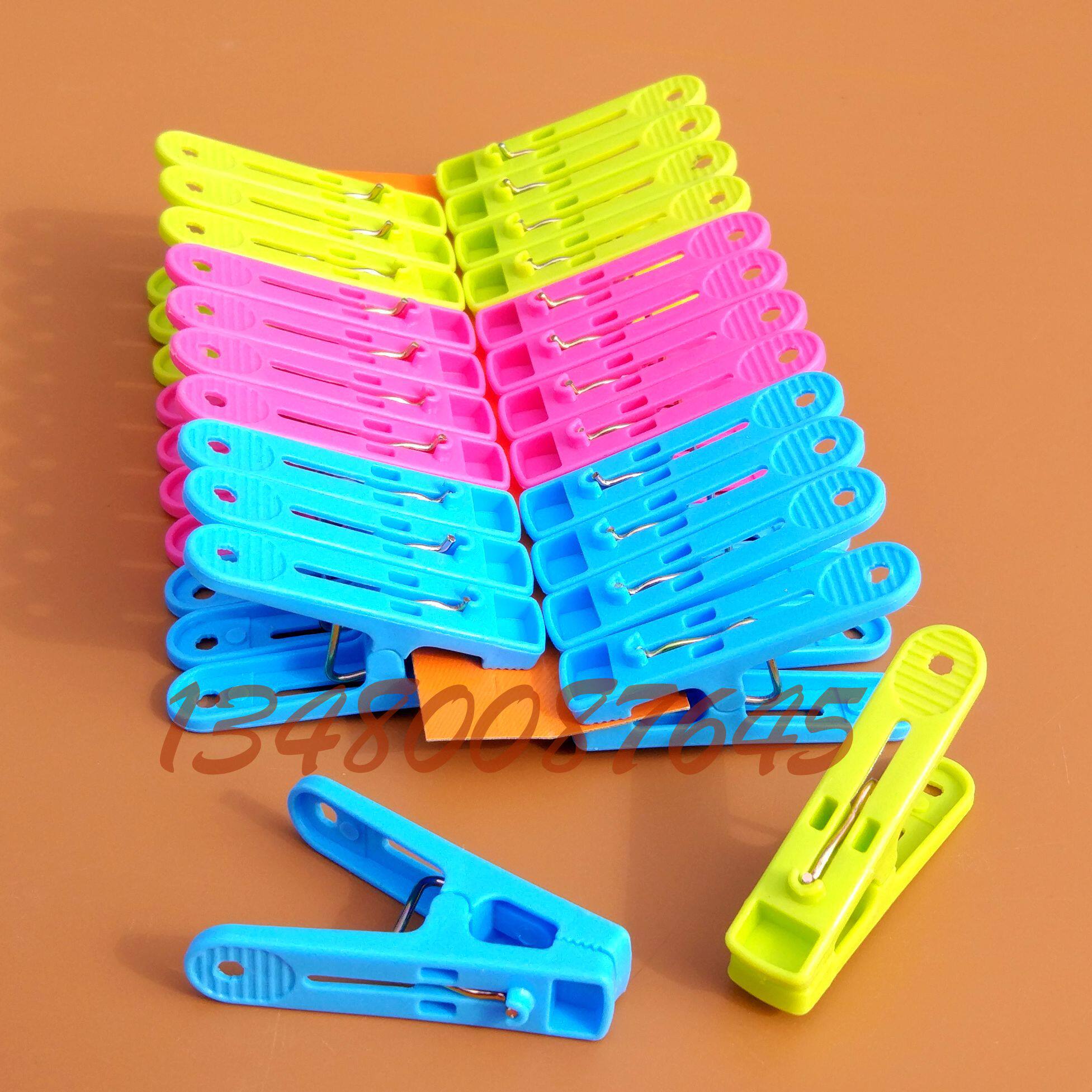 炬星2017新款加厚005款平头夹子强力有牙油边专业夹子塑料衣夹