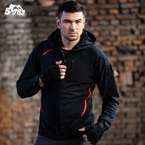 Parker outdoor stormtrooper mens trend brand camouflage slim spring and autumn military style Korean version of the trend sports shark skin soft shell