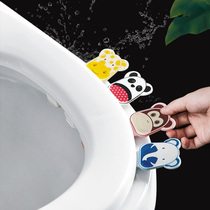 Toilet lid lift creative lift toilet lid handle Anti-dirty portable clamshell cartoon toilet handle opener