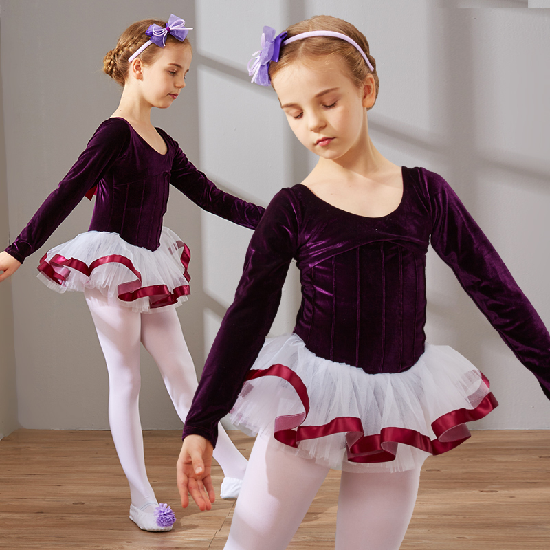 Girls Lace Ballet Dress Tutu Leotard Skirt Dance Gymnastics Fancy Fairy Costume