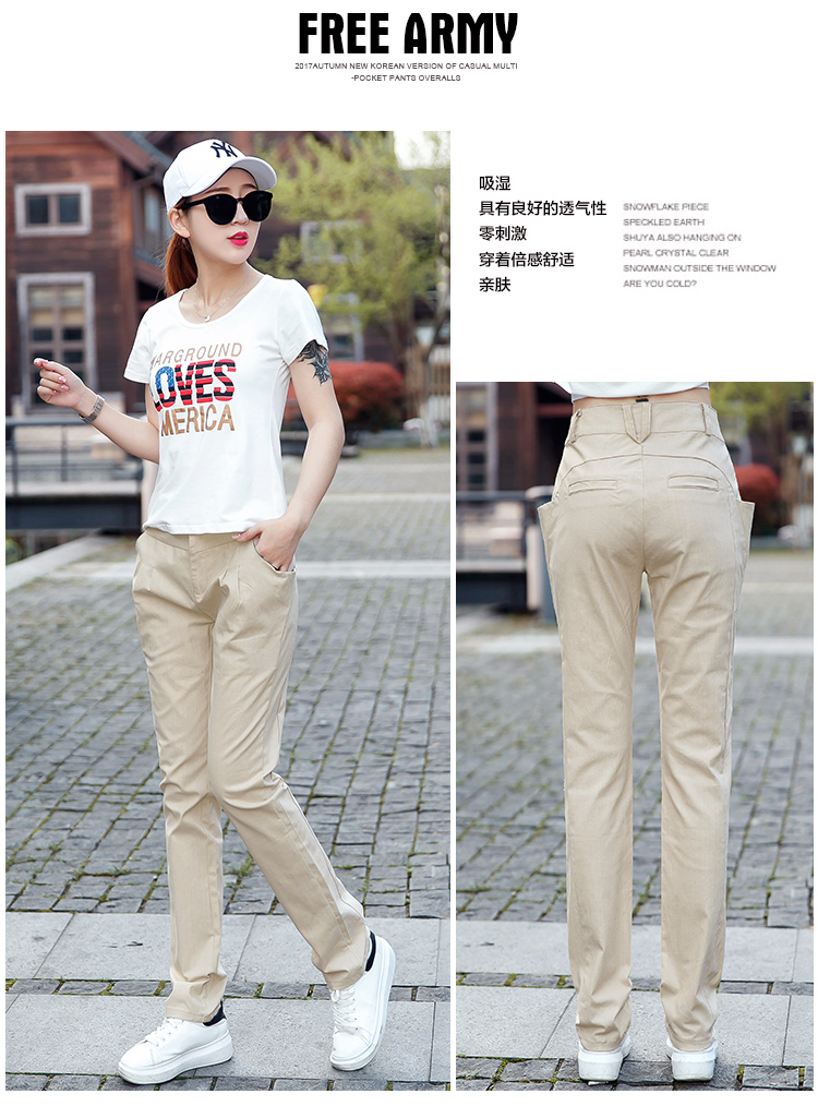 Pantalon léger femme en coton - Ref 3430236 Image 34