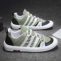 Canvas shoes men 2021 new mens shoes summer breathable Ice Silk casual board shoes spirit guy Joker driving trendy shoes