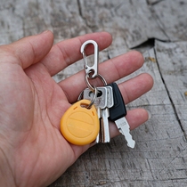 Outdoor travel field D-type carabinee buckle exterior quick hook buckle kettle hook key chain zinc alloy mini trumpet