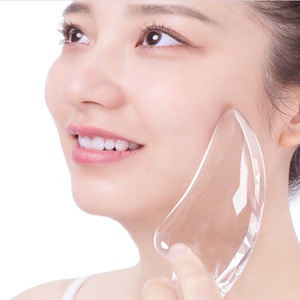 正品水晶板刮痧女透明脸部美容瘦脸疏通经络面部淋巴排毒全身通用