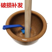 Total Glazed Mesh Bowl High Quality Ring Tea Tool Ring Tea Stick of Salty Tea Ring Tea Bowl Reticulated Bowl to send a brush