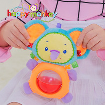 happy monkey baby bead doll cartoon animal appease plush doll with BBB rabbit doll