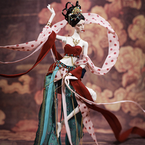 Ancient costume Dunhuang flying sky Changxi bjd baby clothes diy material package paper pattern fabric 3 points 4 points 6 points Small cloth Echo town